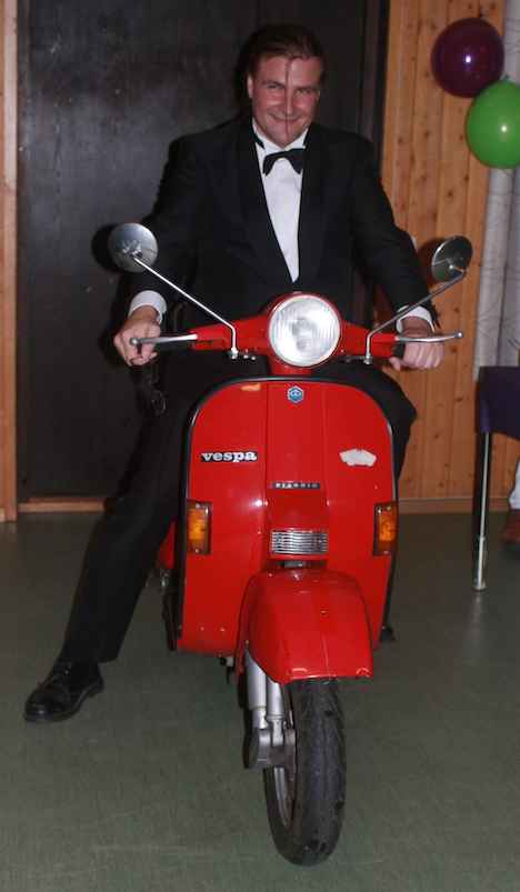 Gent on Audrey the Vespa