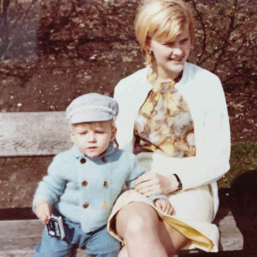 Gent with his mum sharing a quiet moment