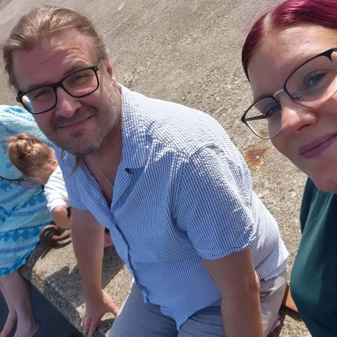 Gent and his daughter Emily enjoying a summer moment together